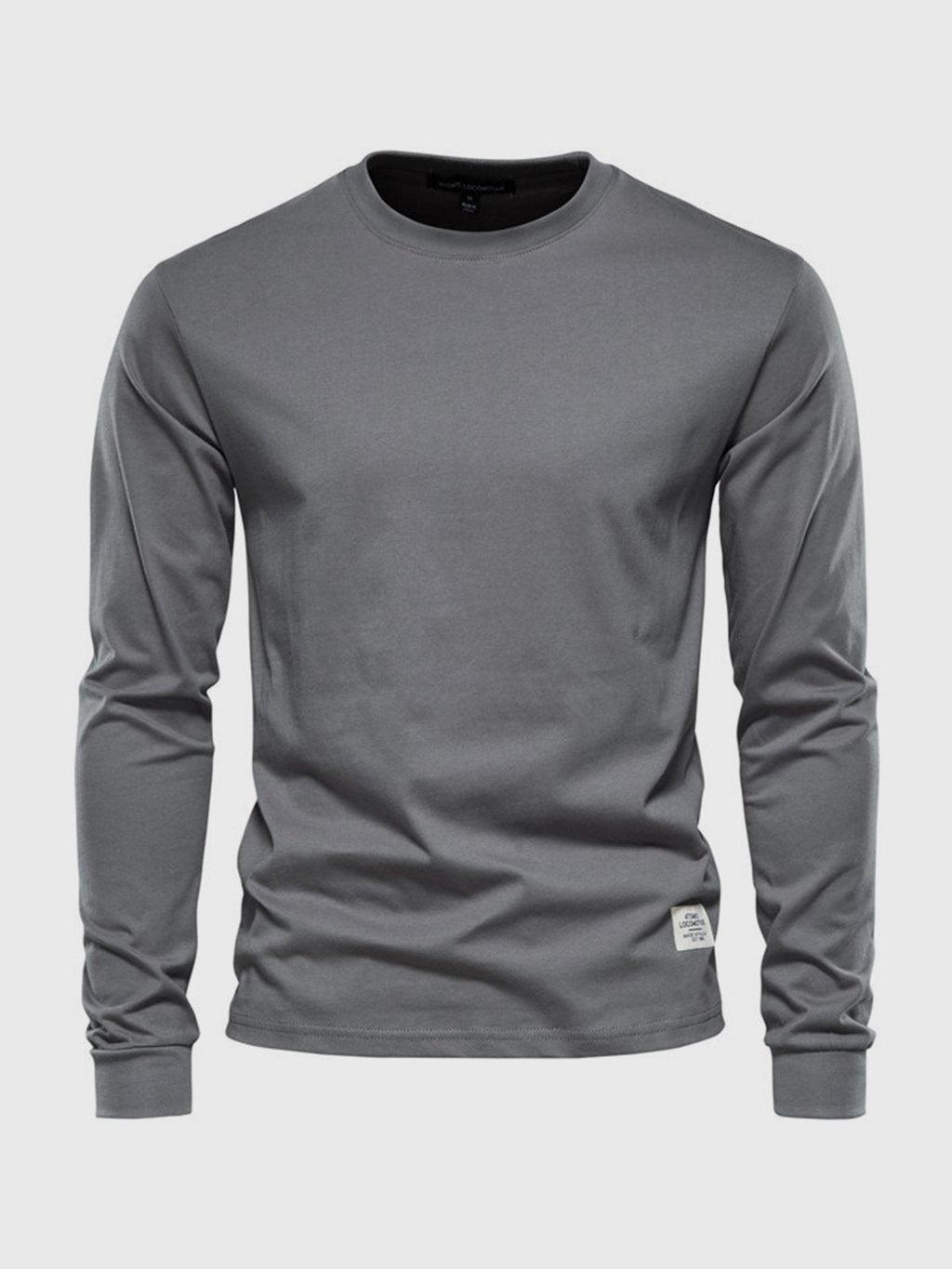Long-sleeve cotton t-shirt - versatile men's casual wear