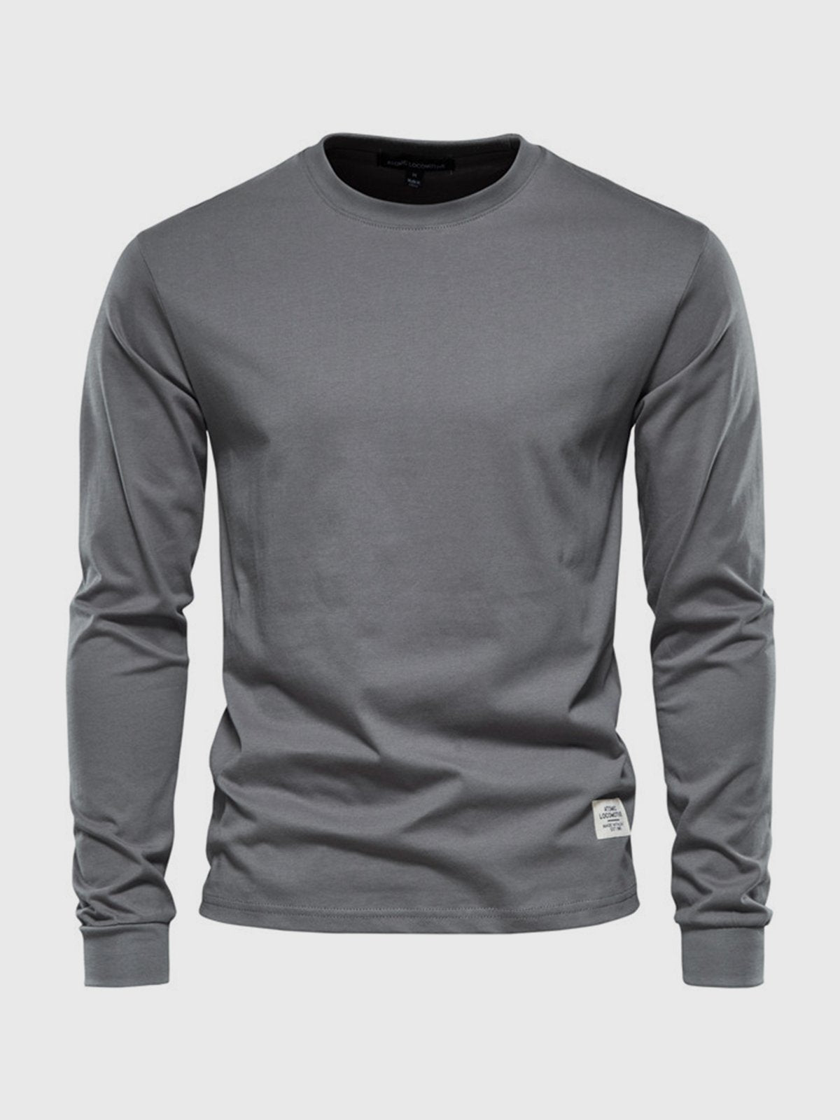 Long-sleeve cotton t-shirt - versatile men's casual wear
