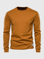 Long-sleeve cotton t-shirt - versatile men's casual wear