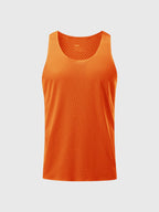 Men's breathable mesh tank top lightweight athletic performance wear - ideal for sports and fitness activities