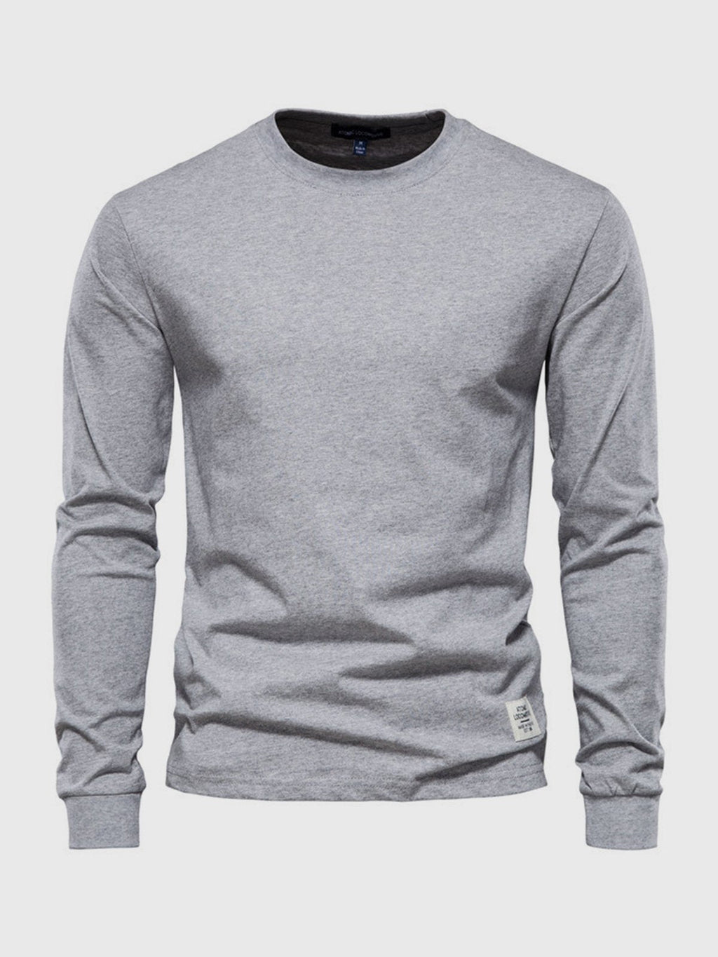 Long-sleeve cotton t-shirt - versatile men's casual wear