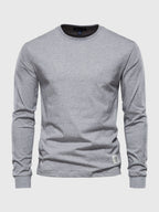 Long-sleeve cotton t-shirt - versatile men's casual wear