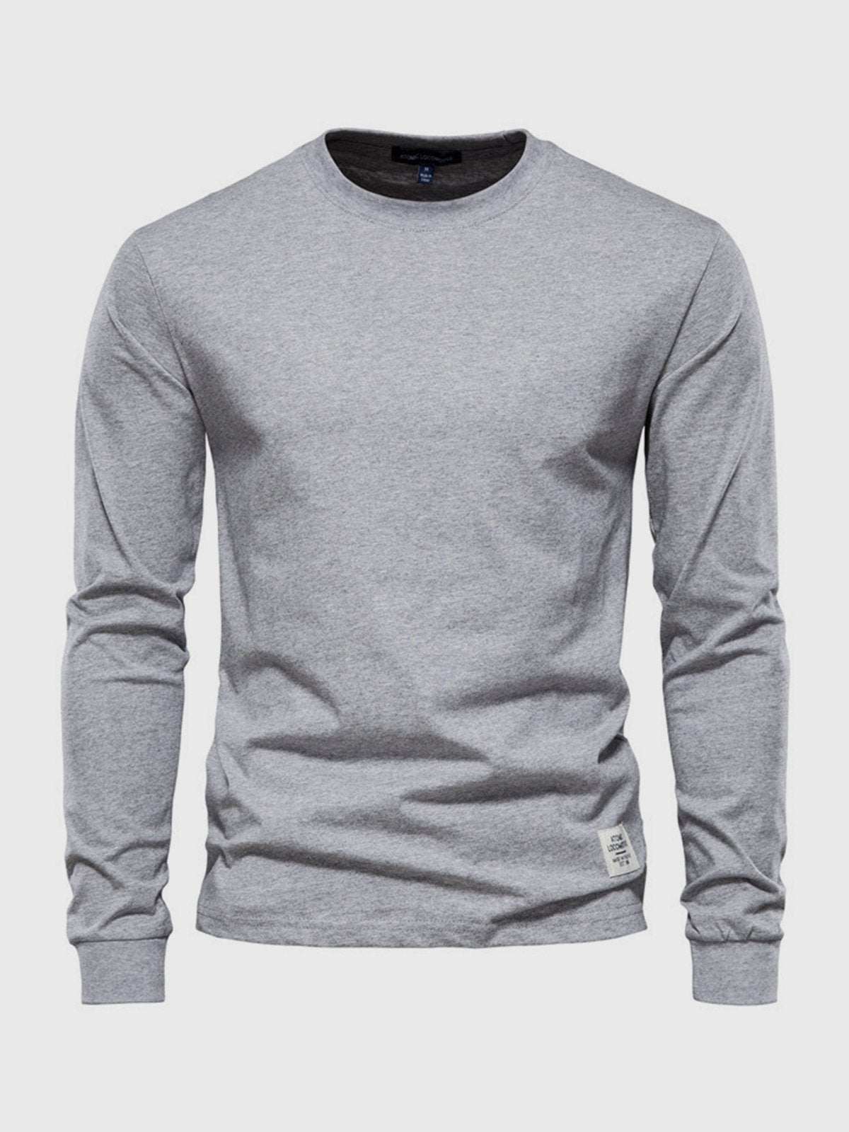 Long-sleeve cotton t-shirt - versatile men's casual wear
