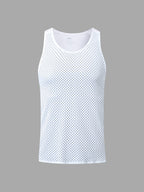 Men's breathable mesh tank top lightweight athletic performance wear - ideal for sports and fitness activities