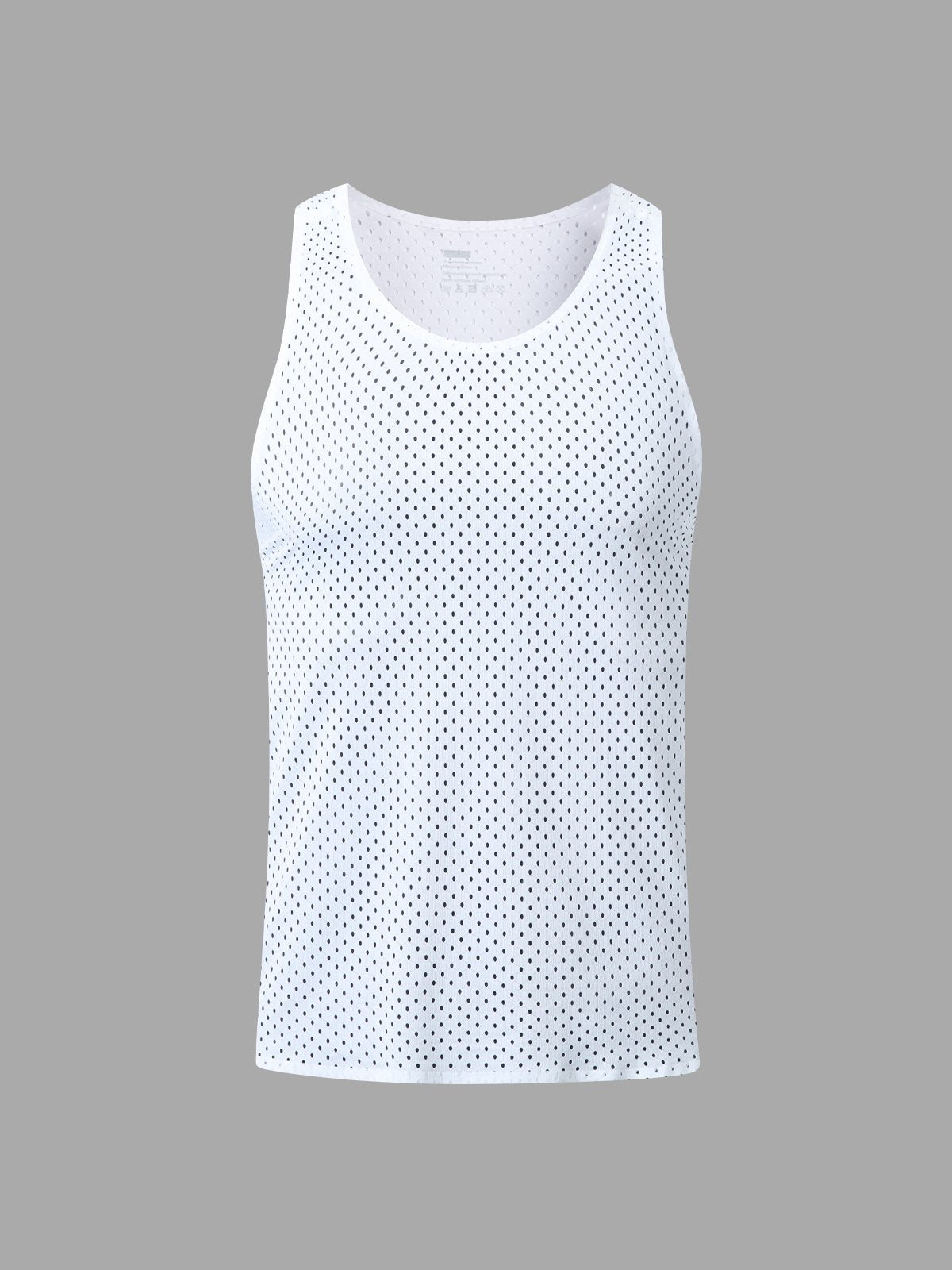 Men's breathable mesh tank top lightweight athletic performance wear - ideal for sports and fitness activities