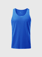 Men's breathable mesh tank top lightweight athletic performance wear - ideal for sports and fitness activities