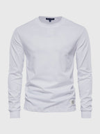 Long-sleeve cotton t-shirt - versatile men's casual wear