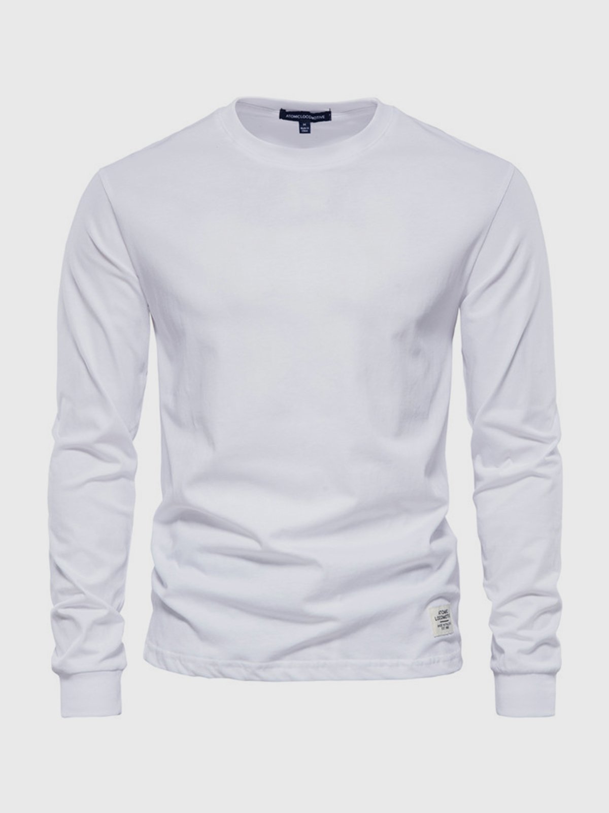 Long-sleeve cotton t-shirt - versatile men's casual wear