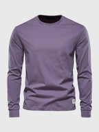 Long-sleeve cotton t-shirt - versatile men's casual wear