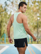 Men's breathable mesh tank top lightweight athletic performance wear - ideal for sports and fitness activities