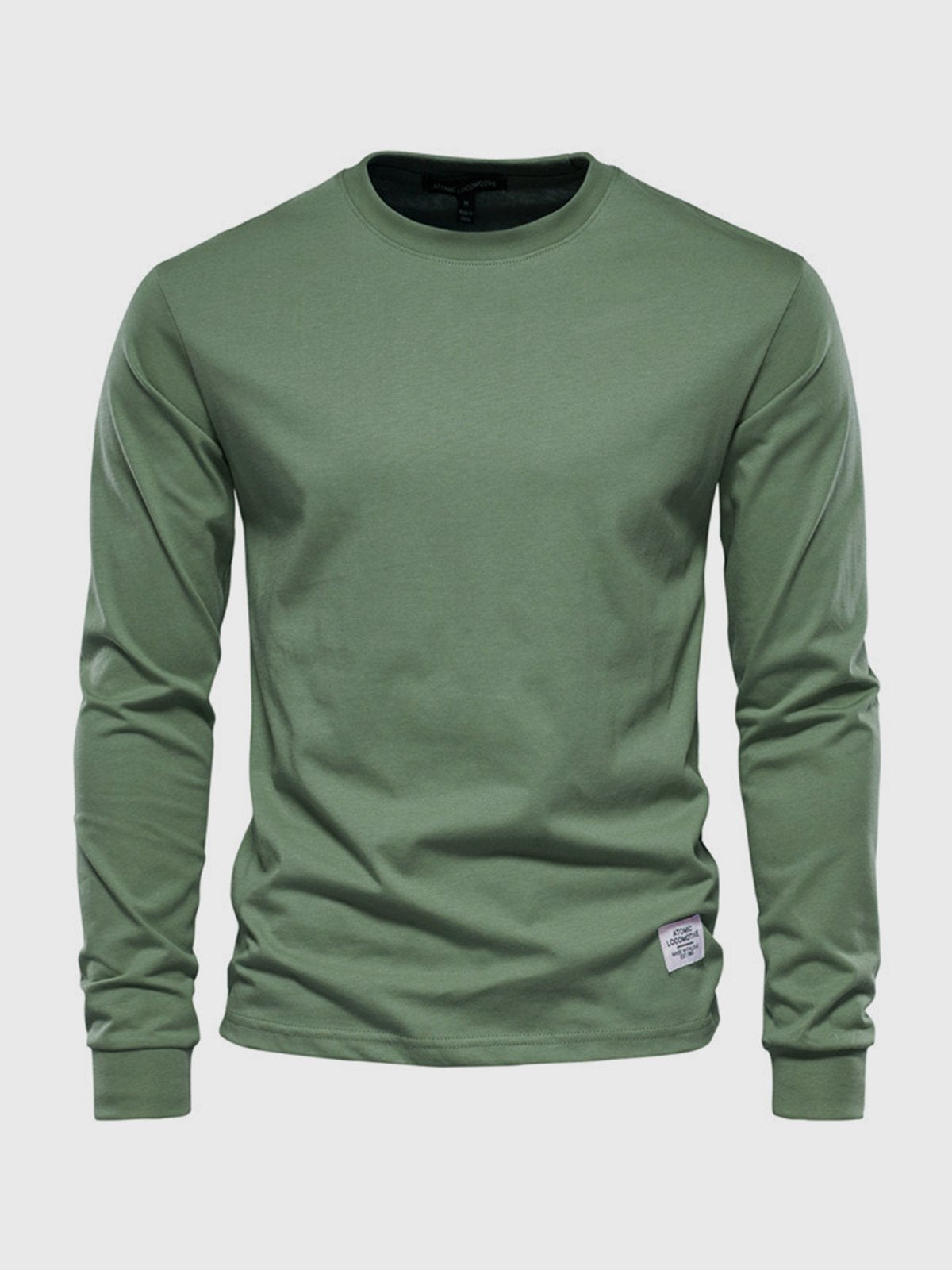 Long-sleeve cotton t-shirt - versatile men's casual wear