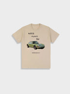 Unique graphic t-shirt - need money for porsche 911