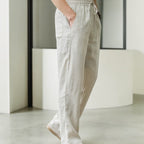 Men's linen trousers - lightweight casual attire for relaxed lounge wear