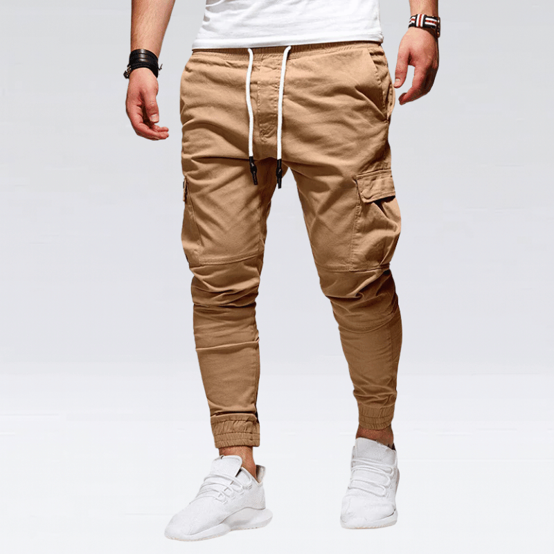 Men’s Cargo Trousers - Lightweight Casual Trousers with Pockets