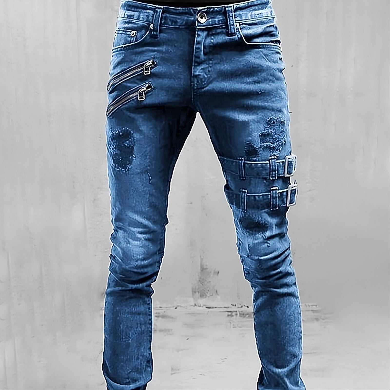 Men’s Slim Fit Jeans - Distinctive Casual Denim Style