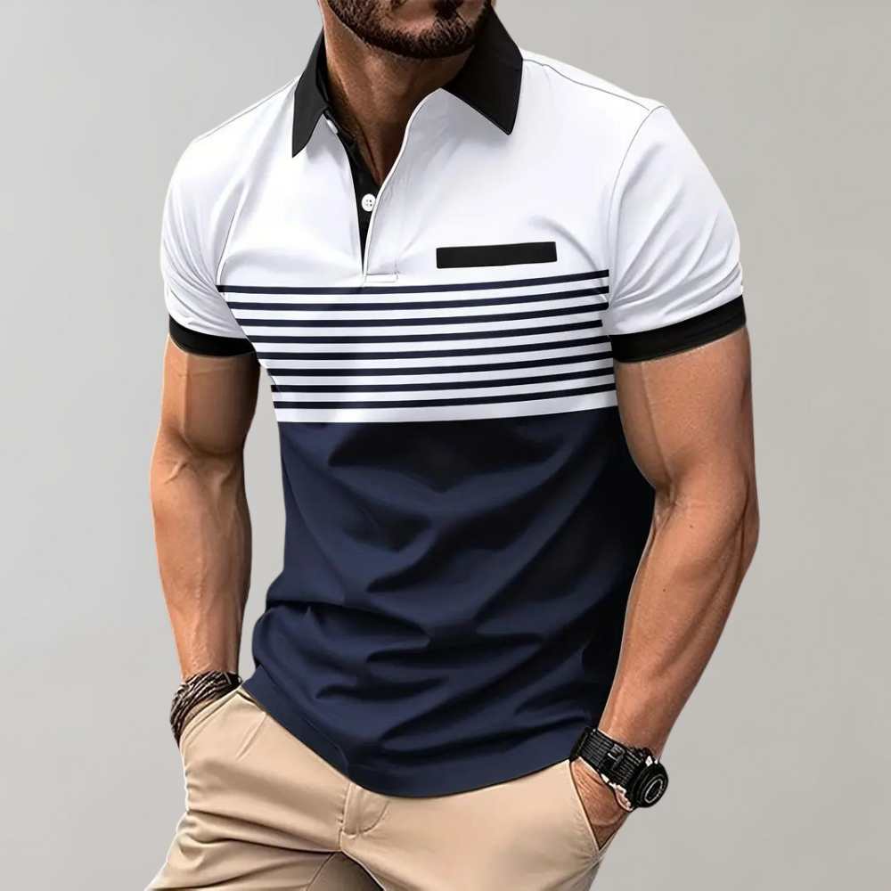 Sophisticated polo shirt - trendy men's summer top