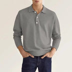 Long-sleeve polo shirt - refined men’s casual attire