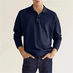 Long-sleeve polo shirt - refined men’s casual attire