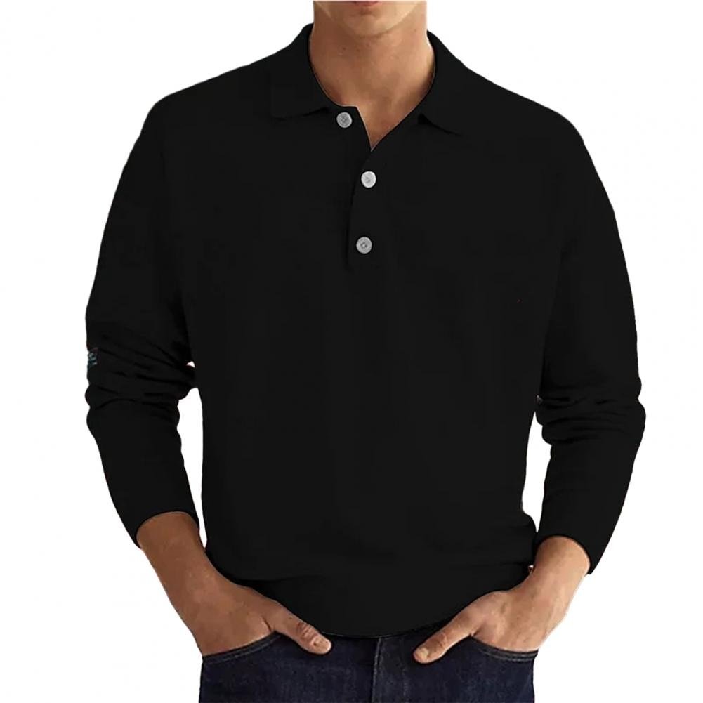 Long-sleeve polo shirt - refined men’s casual attire