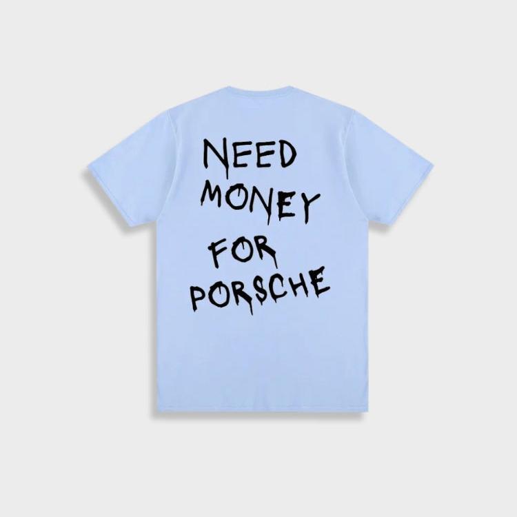 Marlon - men's retro 'desire funds for porsche' cotton t-shirt