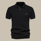 Merino wool polo shirt - elegant men’s short sleeve top
