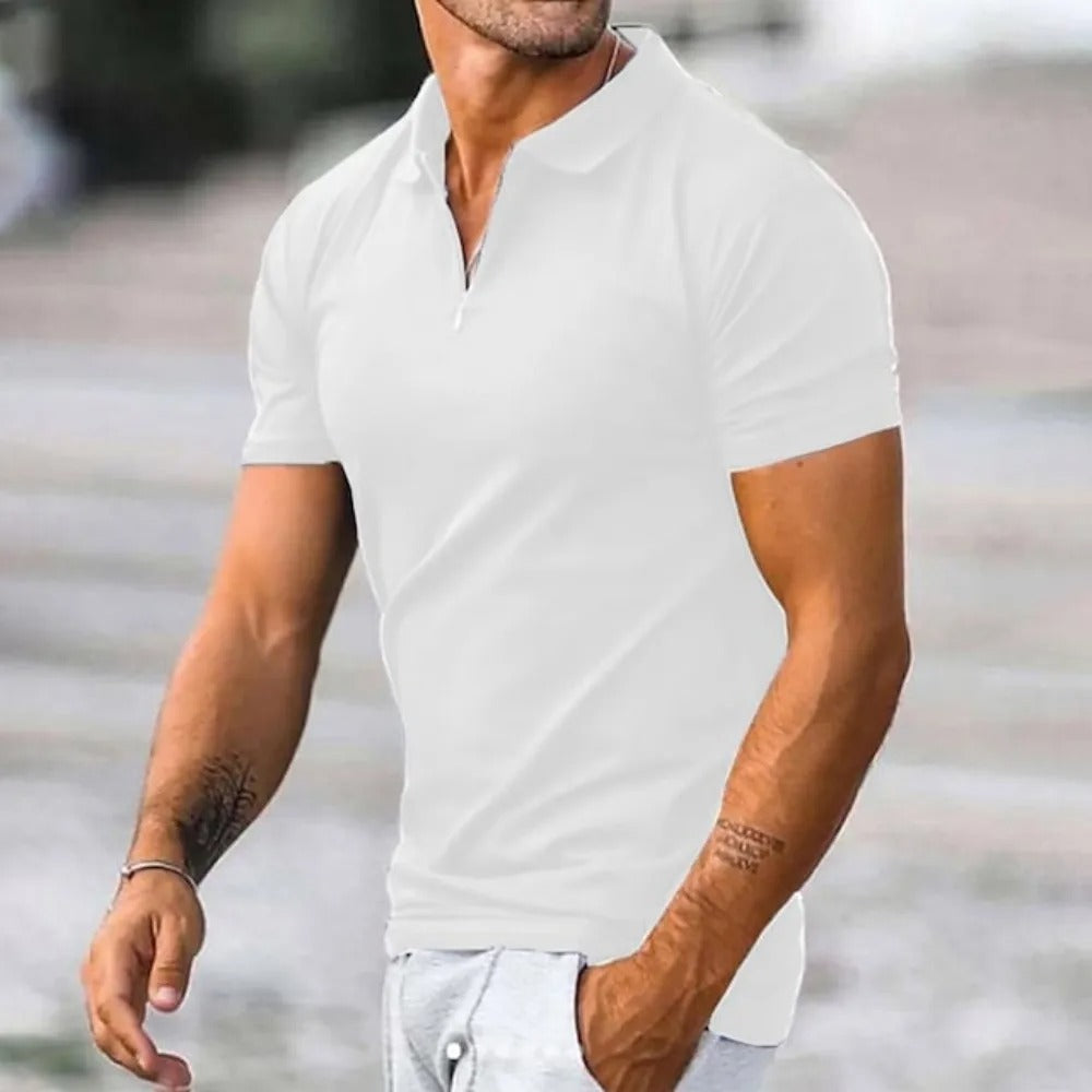 Men's polo shirt - tailored fit for casual elegance