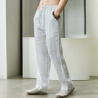 Men's linen trousers - lightweight casual attire for relaxed lounge wear