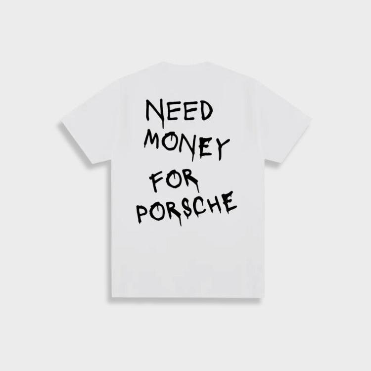 Marlon - men's retro 'desire funds for porsche' cotton t-shirt