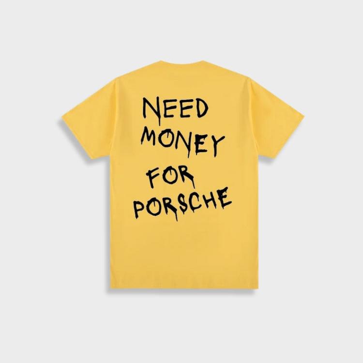 Marlon - men's retro 'desire funds for porsche' cotton t-shirt
